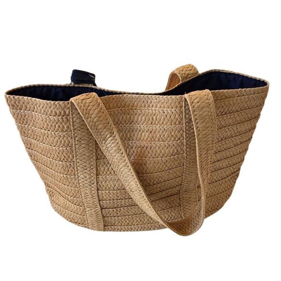 Draper James Womens Casual Straw Tote Bag - Picture 11 of 13